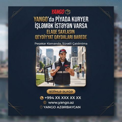 Piyada kuryer tələb olunur — 10 ₼ · Bakı · Nəqliyyat, logistika, anbar Piyada kuryer tələb olunur — Bakı