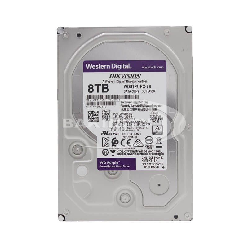 Sərt disk WD Purple 8TB WD82PURX-78 — Sabit diskləri, Bakı