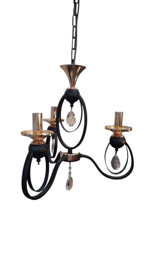 Asma çılçıraq 100_BF_085, metal, qara/qızılı, 60x40 sm — 108.7 ₼ · Bakı · Mallar Asma çılçıraq 100_BF_085, metal, qara/qızılı, 60x40 sm — Bakı