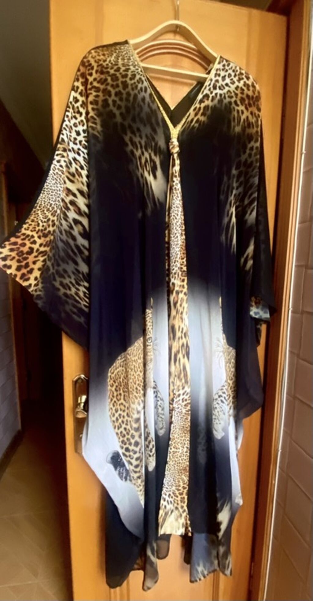 Leopard naxışlı kaftan paltar Boyuk ölçü Xl-xxl-xxxl gedir - Üslub — Gündəlik paltarlar, Bakı (2)