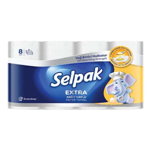 Mətbəx üçün kağız dəsmal Selpak, 8 rulon, 3 qatlı, ağ (8690530045361) — 7.55 ₼ · Bakı · Mallar Mətbəx üçün kağız dəsmal Selpak, 8 rulon, 3 qatlı, ağ (8690530045361) — Bakı