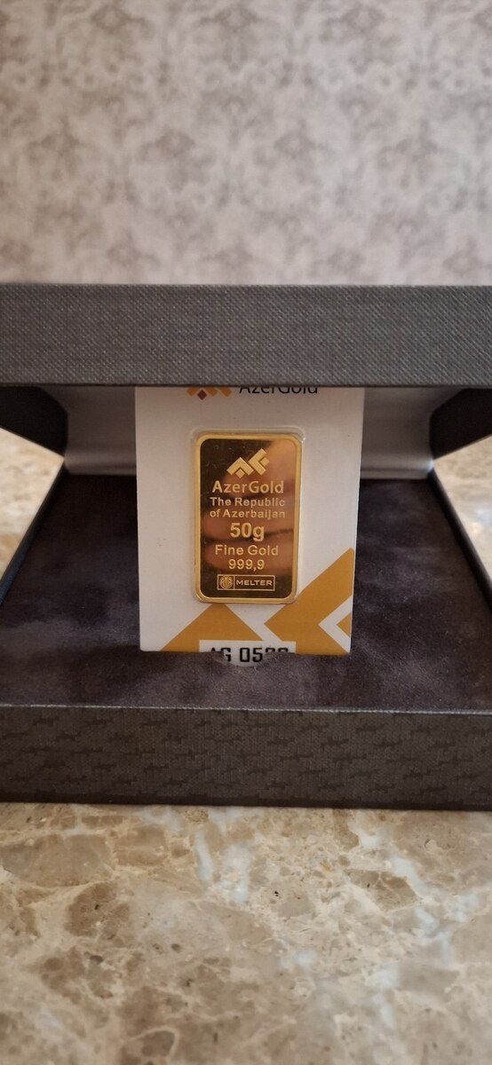 AzerGold qızıl külçəsi 50 qr — Şəxsi əşyalar, Bakı (4)