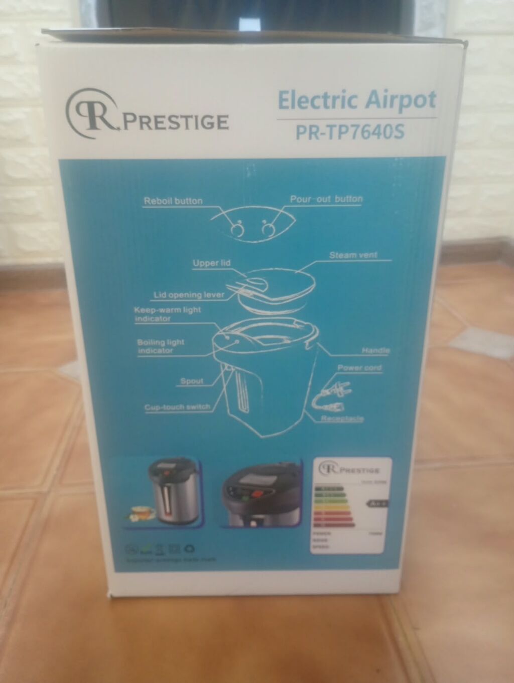Prestige Electric Airpot PR-TP7640S - Güc: 750 W - Temperatura — Elektrik çaydanları və termoslar, Bakı