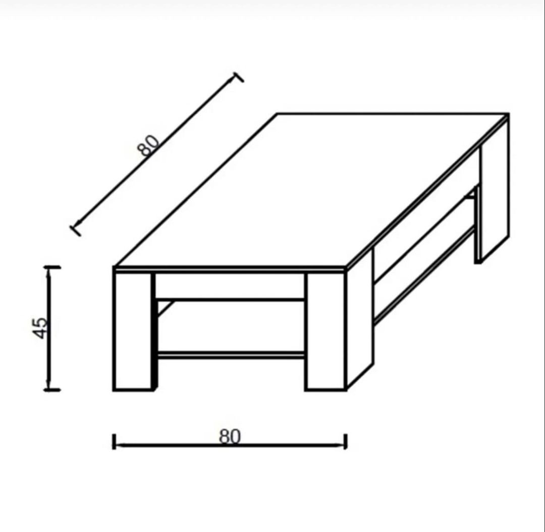 Jurnal masası ev_13900651, Ldsp, 45x80x80 sm — Jurnal masaları, Bakı (2)