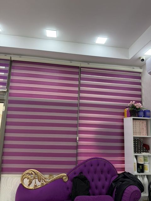 Zebra jalüz pərdə – bənövşəyi/çəhrayı zolaqlı dizayn - Növ: Zebra — 250 ₼ · Sumqayıt · Pərdələr, kornişlər, jalüzilər Zebra jalüz pərdə – bənövşəyi/çəhrayı zolaqlı dizayn - Növ: Zebra — Sumqayıt
