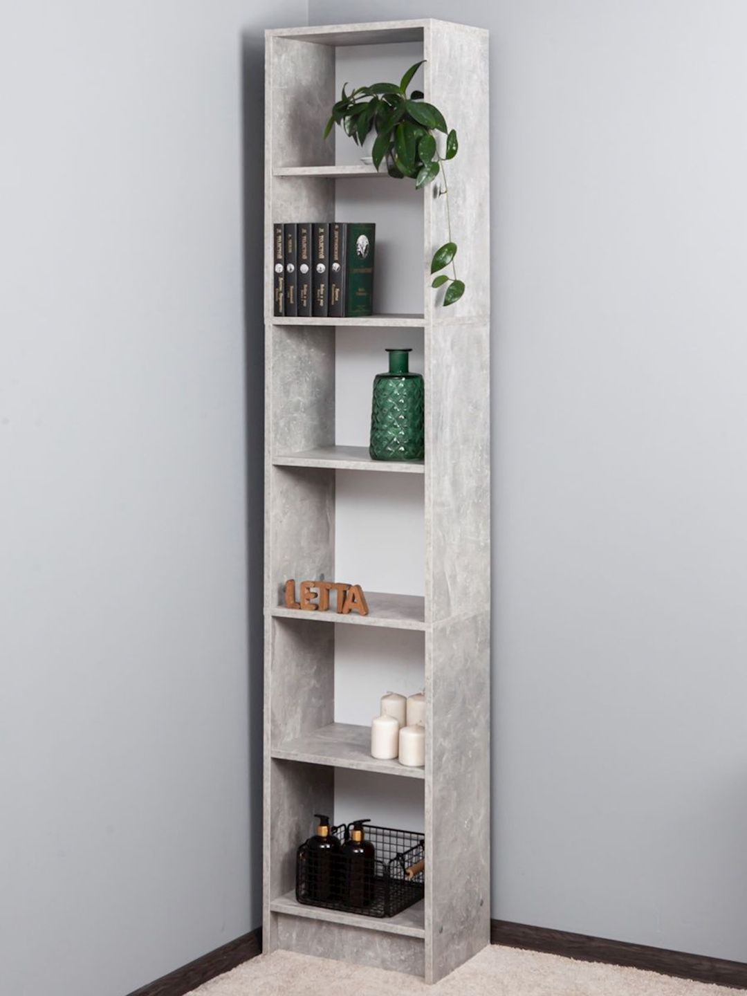 Stellaj Letta Ldsp, boz, 202х28х40 sm — Mallar, Bakı (3)