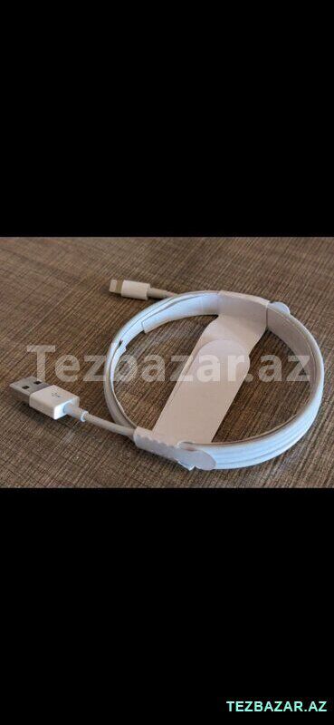 apple iphone X qutusundan cixan orijinal qulaqliq və adapter — Smartfon aksesuarları, Bakı (7)