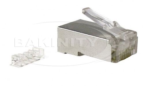 Hyperline PLUG-8P8C-UV-C6-SH RJ-45(8P8C) Cat6 — Kabel tasıma sistemləri, Bakı