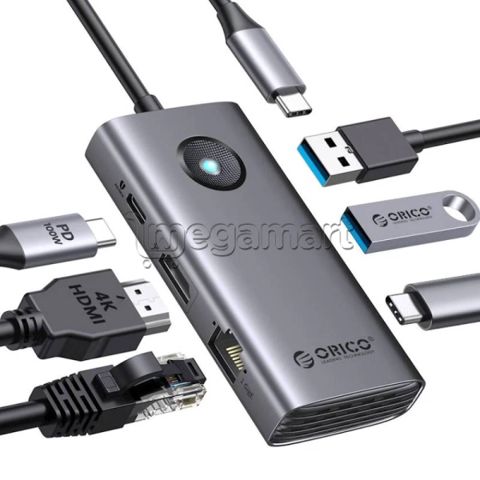 Dok-stansiya Orico PW11-6PCR-GY-EP (ORICO-PW11-6PCR-GY-EP) — 72.99 ₼ · Bakı · Kabelləri, adapterlər və keçidçilər Dok-stansiya Orico PW11-6PCR-GY-EP (ORICO-PW11-6PCR-GY-EP) — Bakı
