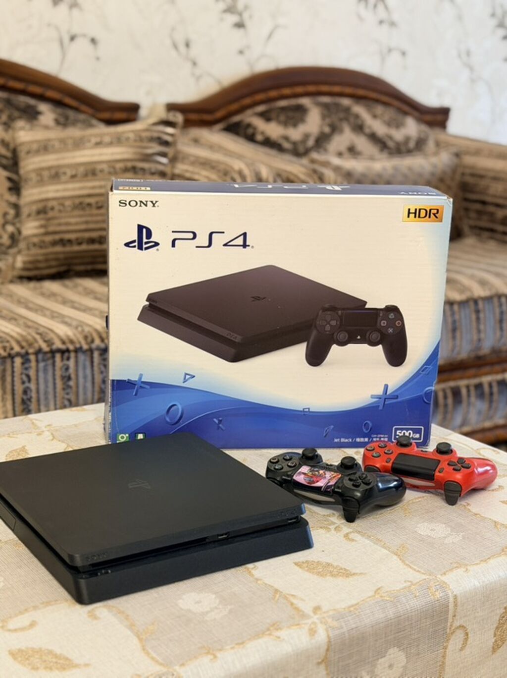 Sony PlayStation 4 Slim oyun konsolu - Model: PS4 Slim, Jet Black — Oyun konsolları, Digah