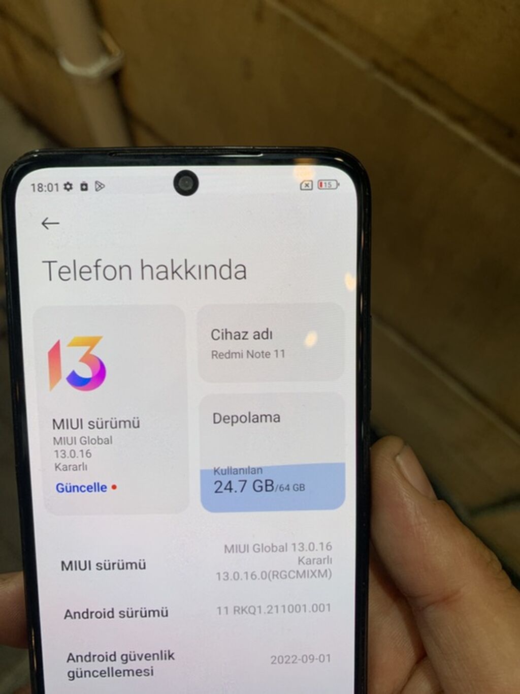 Redmi Note 11, 64 GB, rəng - Boz, İki sim kartlı — Xiaomi, Bakı (4)