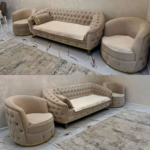 Divan kreslo dəsti satılır 450azn. Çox az istifadə olunub. Perladan — Bakı