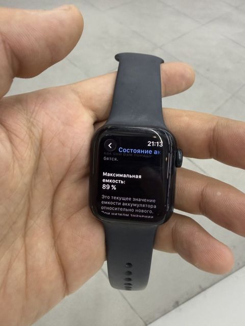 Apple Watch Series 9 -SE qara rəng. Pil 89 .Heç bir problemi yoxdu — Digah