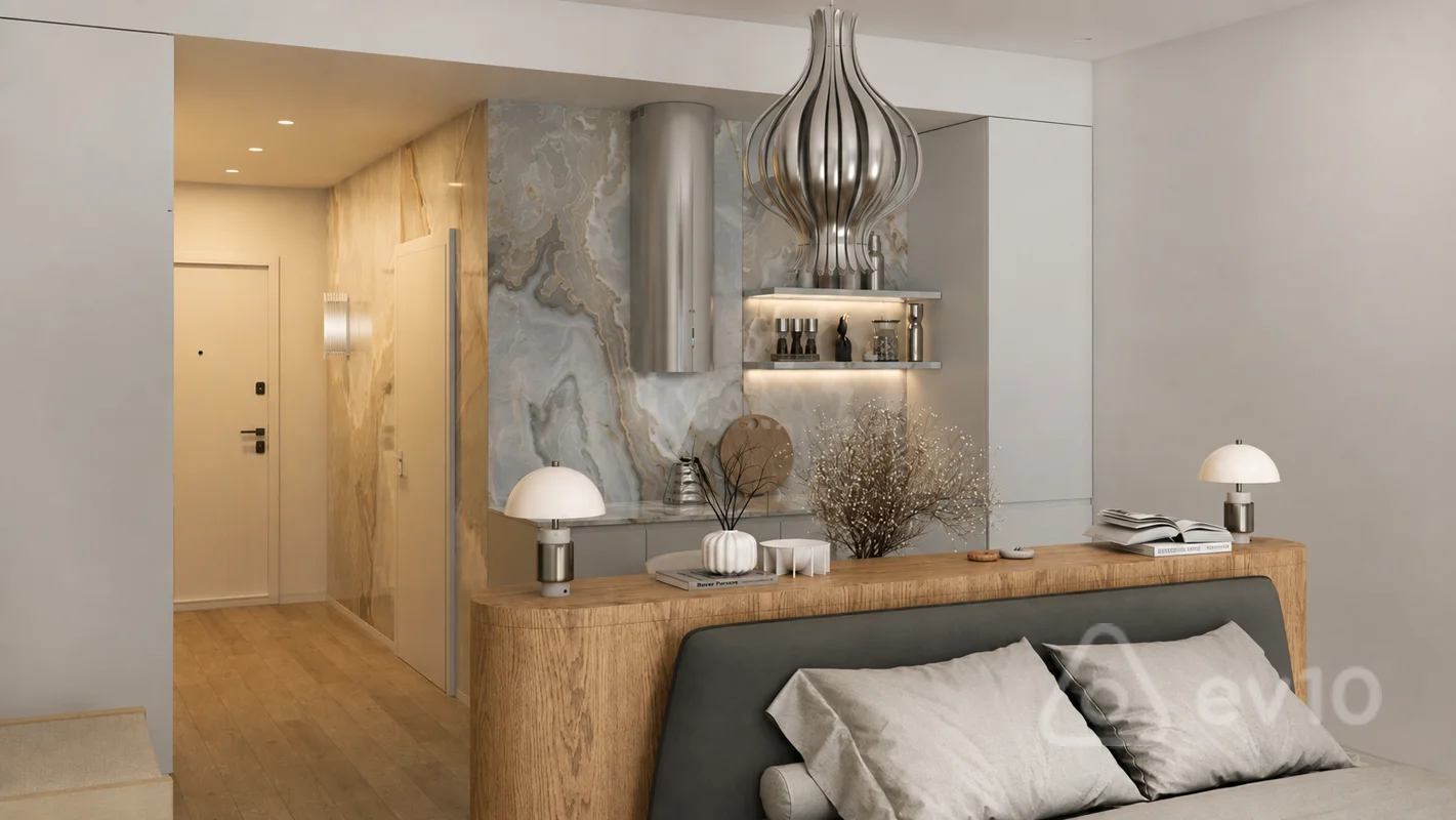 2 otaqlı mənzil, 56.2 m², Sea Breeze Sky Park — Mənzil, Bakı (6)
