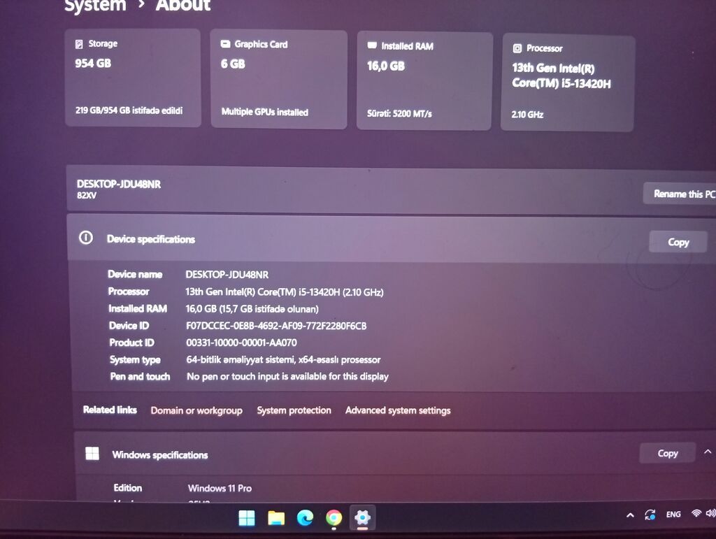 3000 manata nəğd alınıb işlənməyib demək olar. çünki ehtiyac — Lenovo, Mehdiabad (2)