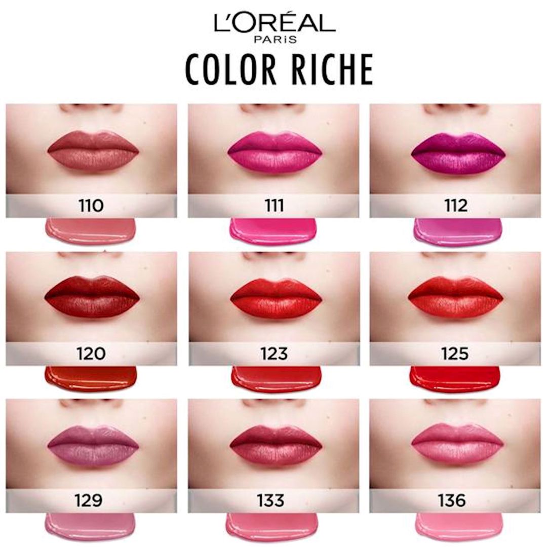 Dodaq boyası L'Oréal Paris Color Riche Shine 110 Made in Paris 28 q — Mallar, Bakı (2)