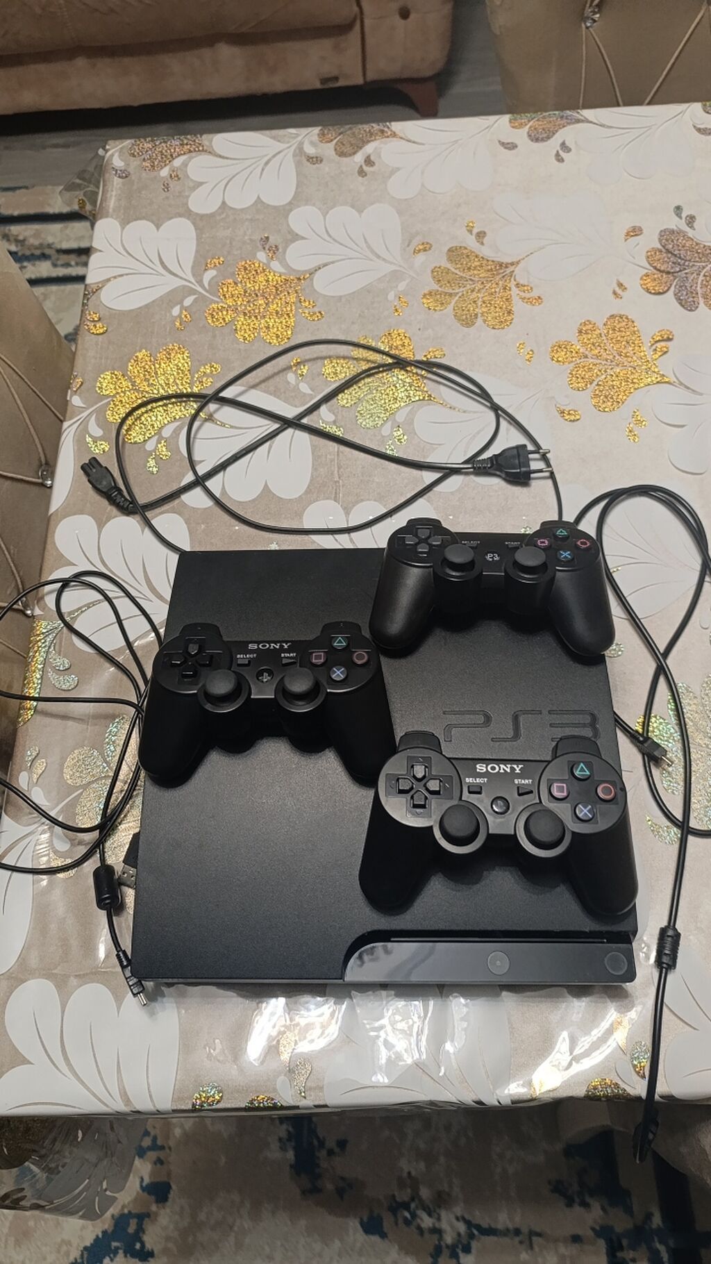 PlayStation 3 slim və rul bir yerde 300 azn PlayStation 3 slim 3 pult — Oyun konsolları, Zaqatala (2)