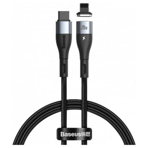 Kabel Baseus Zinc Magnetic Safe Fast Charging Data Cable Type-C to IP PD 20W 2m CATLXC-A01 — Bakı