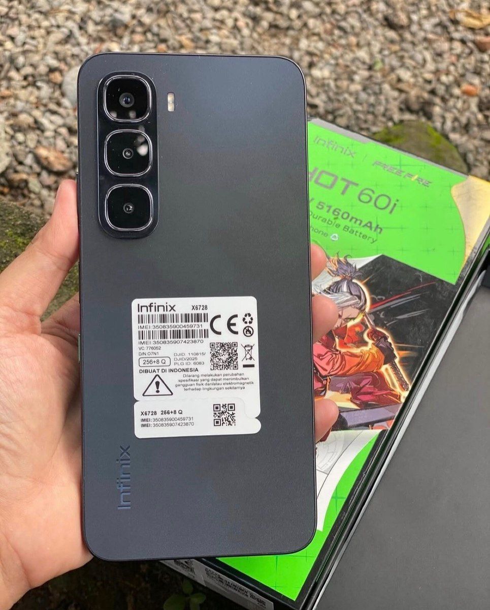 Infinix Hot 60i Sleek Black 256GB/8GB — Smartfonlar, Bakı (5)