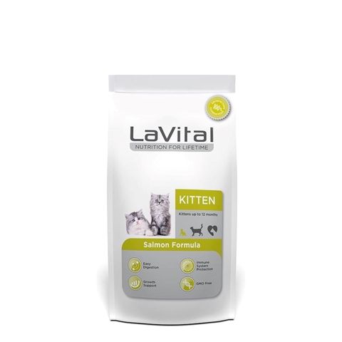 Quru yem LaVital, pişik balaları üçün, qızılbalıq ilə, 12 kq — Bakı