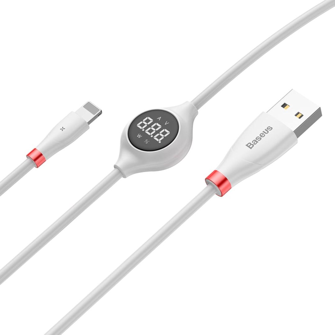 USB Kabel 2.0A Lightning Baseus Big Eye Digital Display CALEYE-01 — Telefonlar və qadjetlər, Bakı (3)