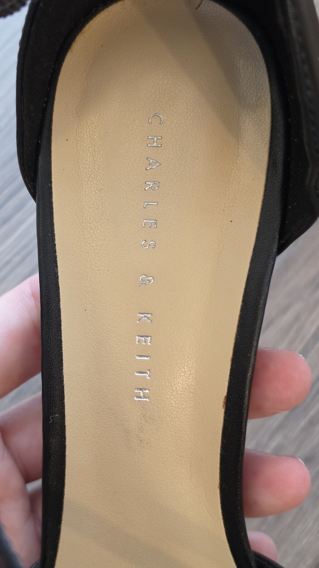 Tuflilər, Charles&Keith, Ölçü: 38, rəng - Qara, İşlənmiş — Tufl, Bakı (2)