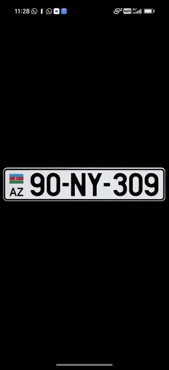 Avtomobil qeydiyyat nişanı - 90-NY-309 — Registriya nömrələri, Bakı
