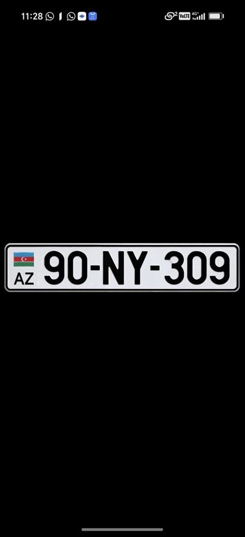Avtomobil qeydiyyat nişanı - 90-NY-309 — Bakı