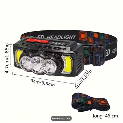 Qırmızı xəbərdarlıq işığı və 7 rejimli super parlaq LED fənər — Bakı