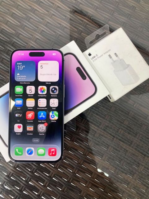 IPhone 14 Pro, 128 GB, Deep Purple — 1 100 ₼ · Mingəçevir · Apple iPhone IPhone 14 Pro, 128 GB, Deep Purple — Mingəçevir