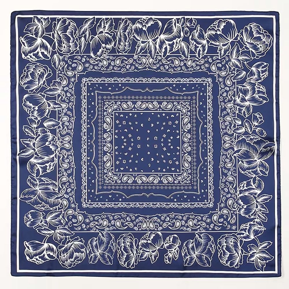 Yaylıq, göy, polyester, ölçü One size — Mallar, Bakı (2)