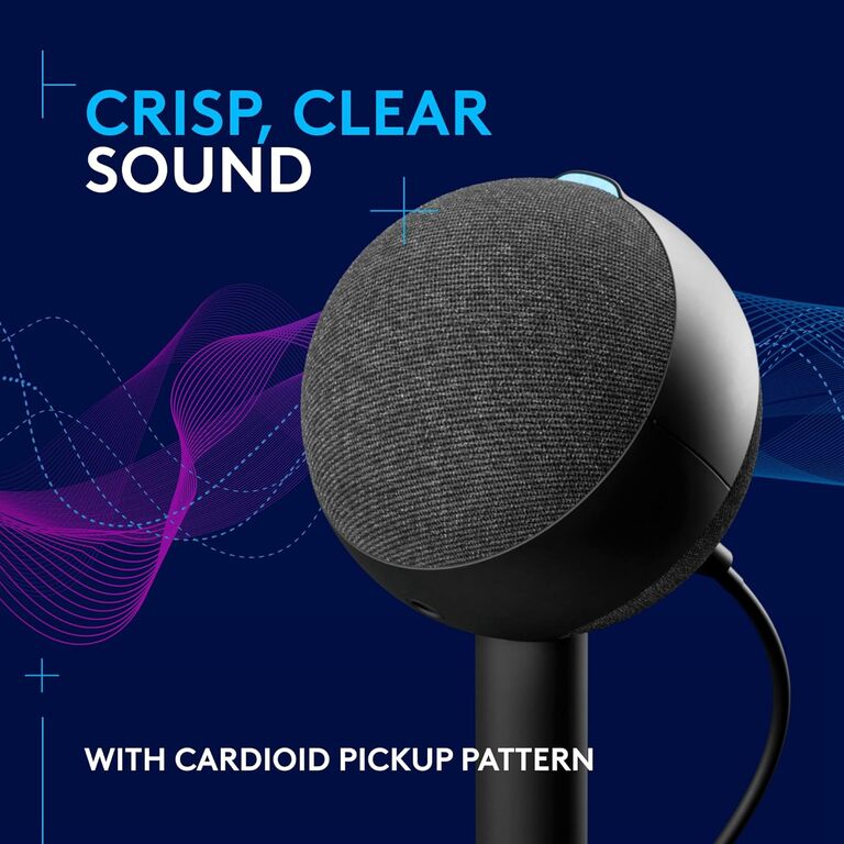 Logitech G Yeti Orb Condenser RGB Gaming Mic — Səs texnikası, Bakı (6)