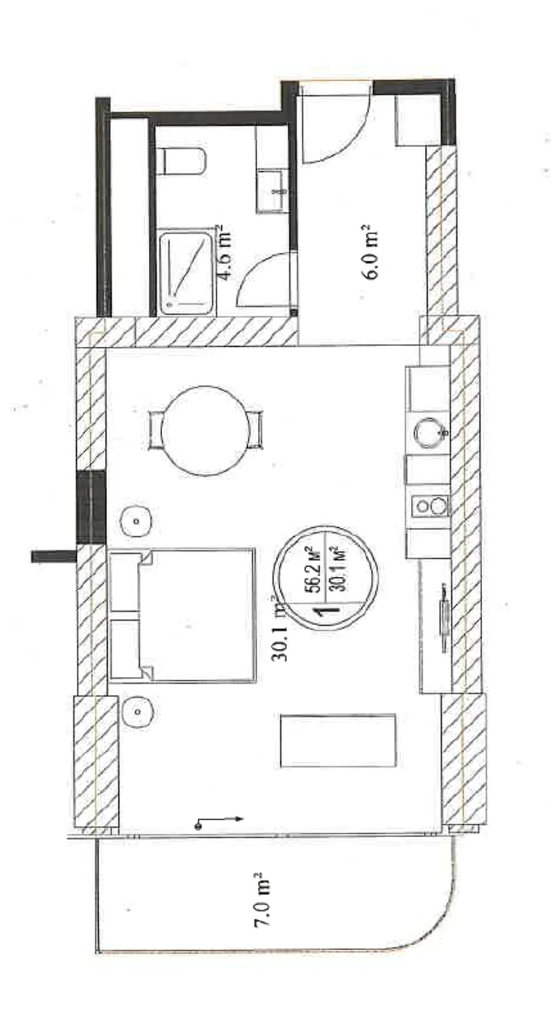 2 otaqlı mənzil, 56.2 m², Sea Breeze Sky Park — Mənzil, Bakı (8)