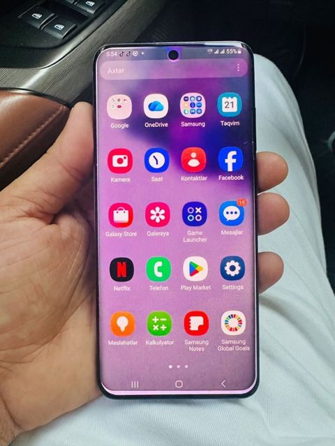 Samsung Galaxy S20, 128 GB, rəng - Mavi, Barmaq izi — Bakı
