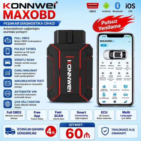 Konnweı Maxobd diaqnostika cihazı. Super məhsul,super təklif — Sahib Heydərov