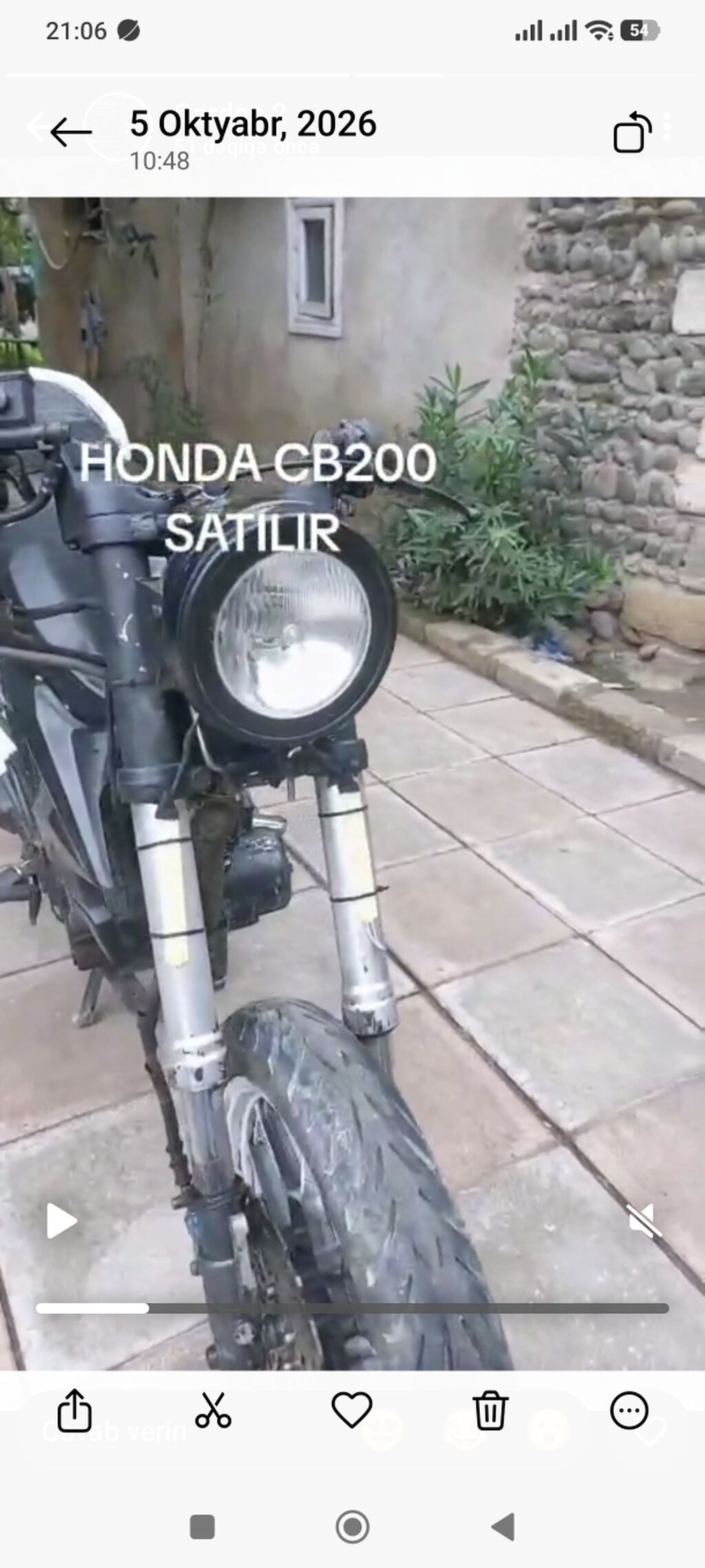 Honda - CB200, 200 sm3 — Motosikletlər, Güzdək (2)
