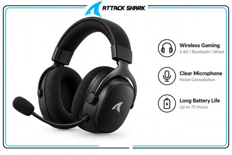 Headphone Attack Shark L80 Pro Black — Bakı