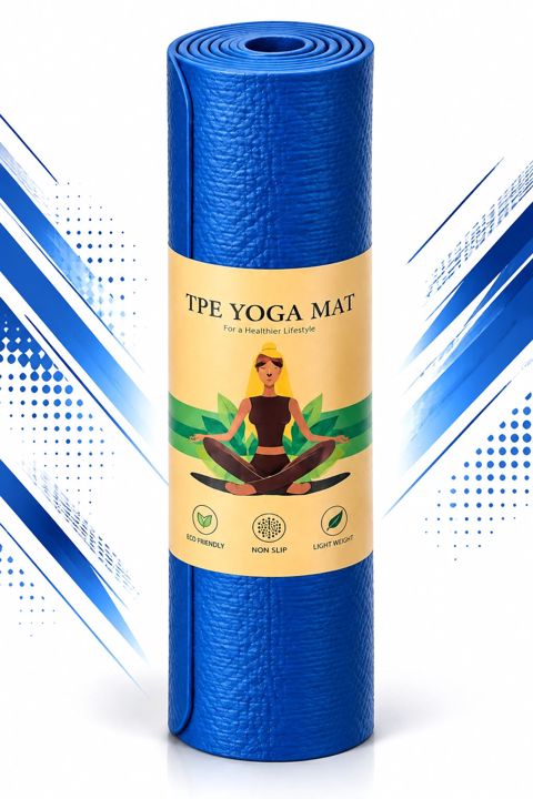 Yoqa üçün xalça 8 ml PH09, göy — Bakı