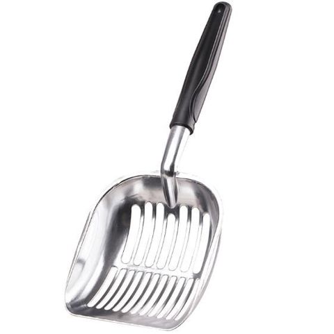Pişiklər üçün zibil təmizləyici, alüminium ərintisi, erqonomik plastik tutacaq, 36x13.5x4.5 sm prl_0089 — Bakı