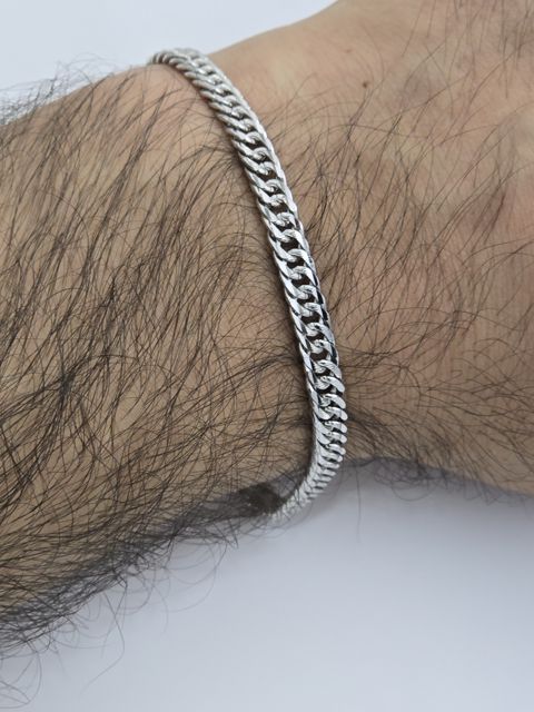 Qolbaq kişilər üçün M-SB-009, gümüş 925 əyar — Bakı