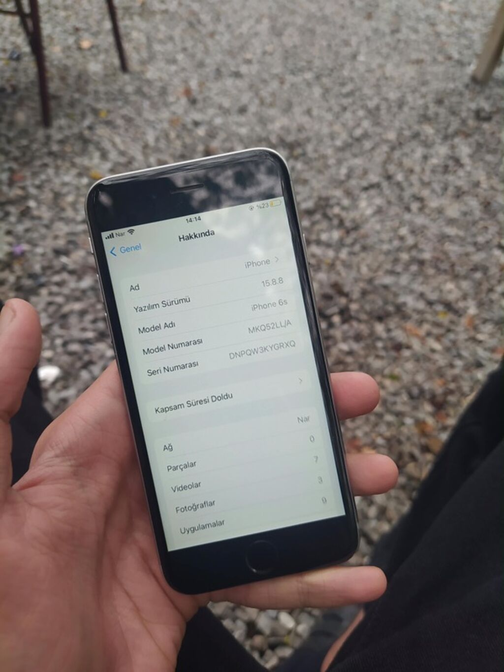 IPhone 6s, Space Gray, Barmaq izi — Apple iPhone, Şəki (3)