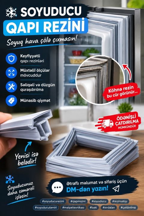 Soyuducu qapı rezinləri — Bakı