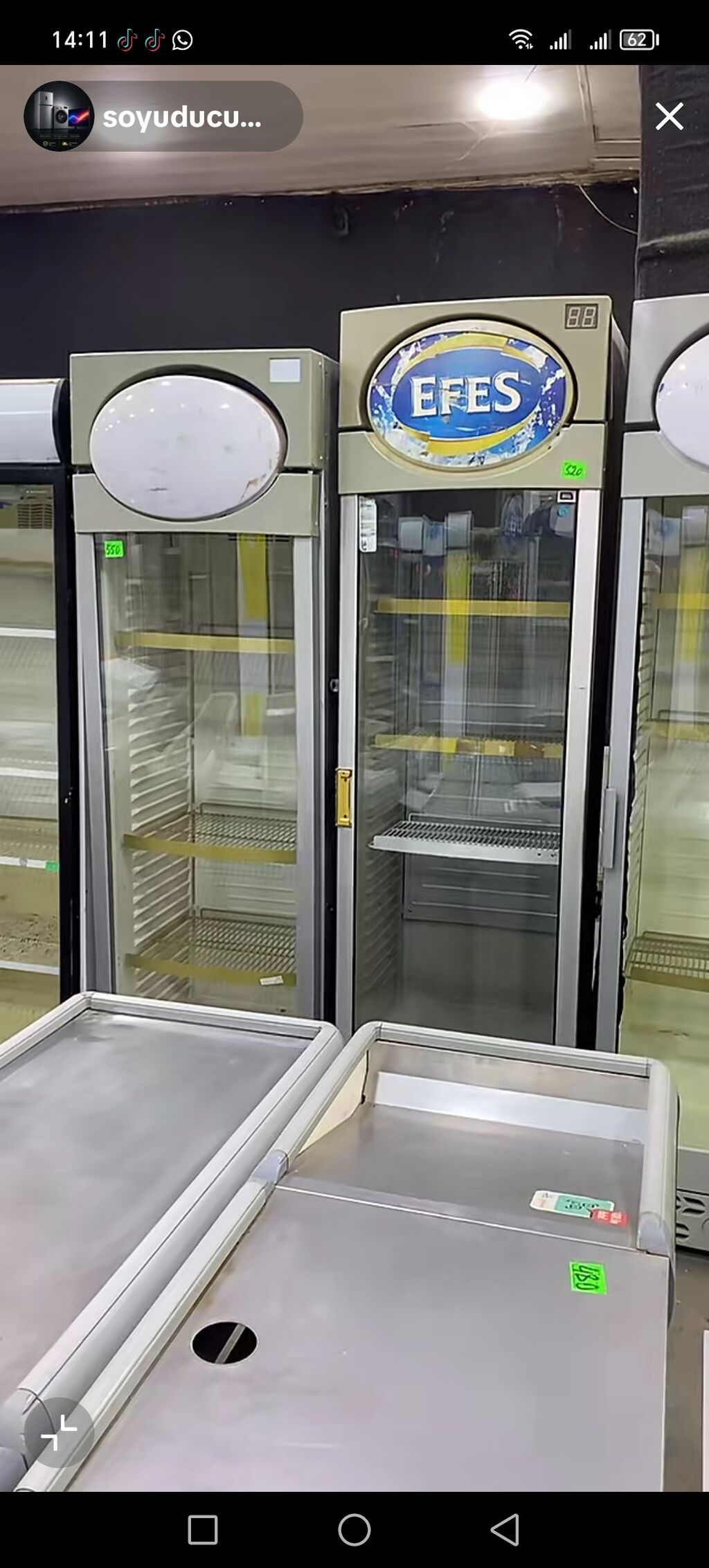 Mağaza və ictimai iaşə obyektləri üçün kommersiya soyuducu vitrin və — Soyuq vitrini, Digah