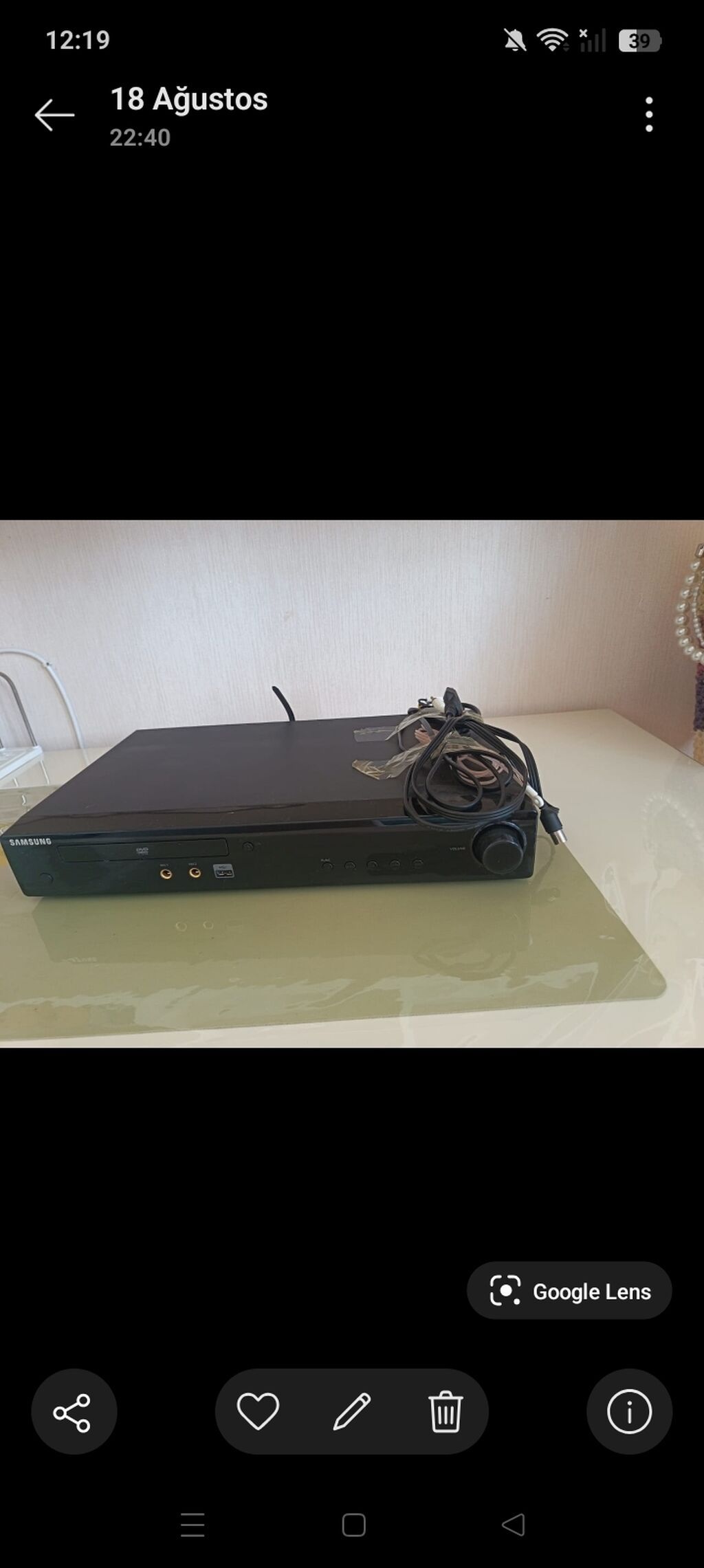 Samsung ev kinoteatrı komplekti - Marka/model: Samsung DVD receiver — Akustik sistemlər, Digah (2)