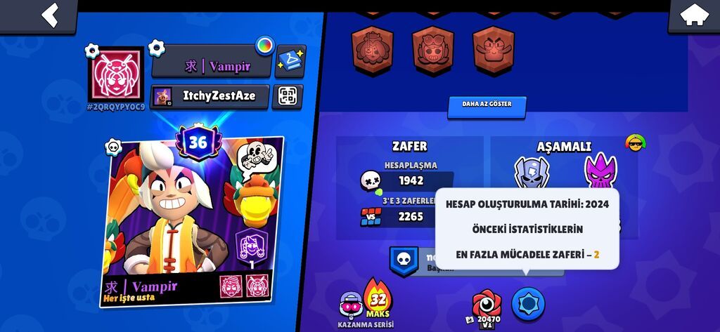 Brawl Stars oyunu üçün yüksək səviyyəli hesab - Kupa yolu: 70,602 — Mühasibəlik, maliyyə, Bakı (3)