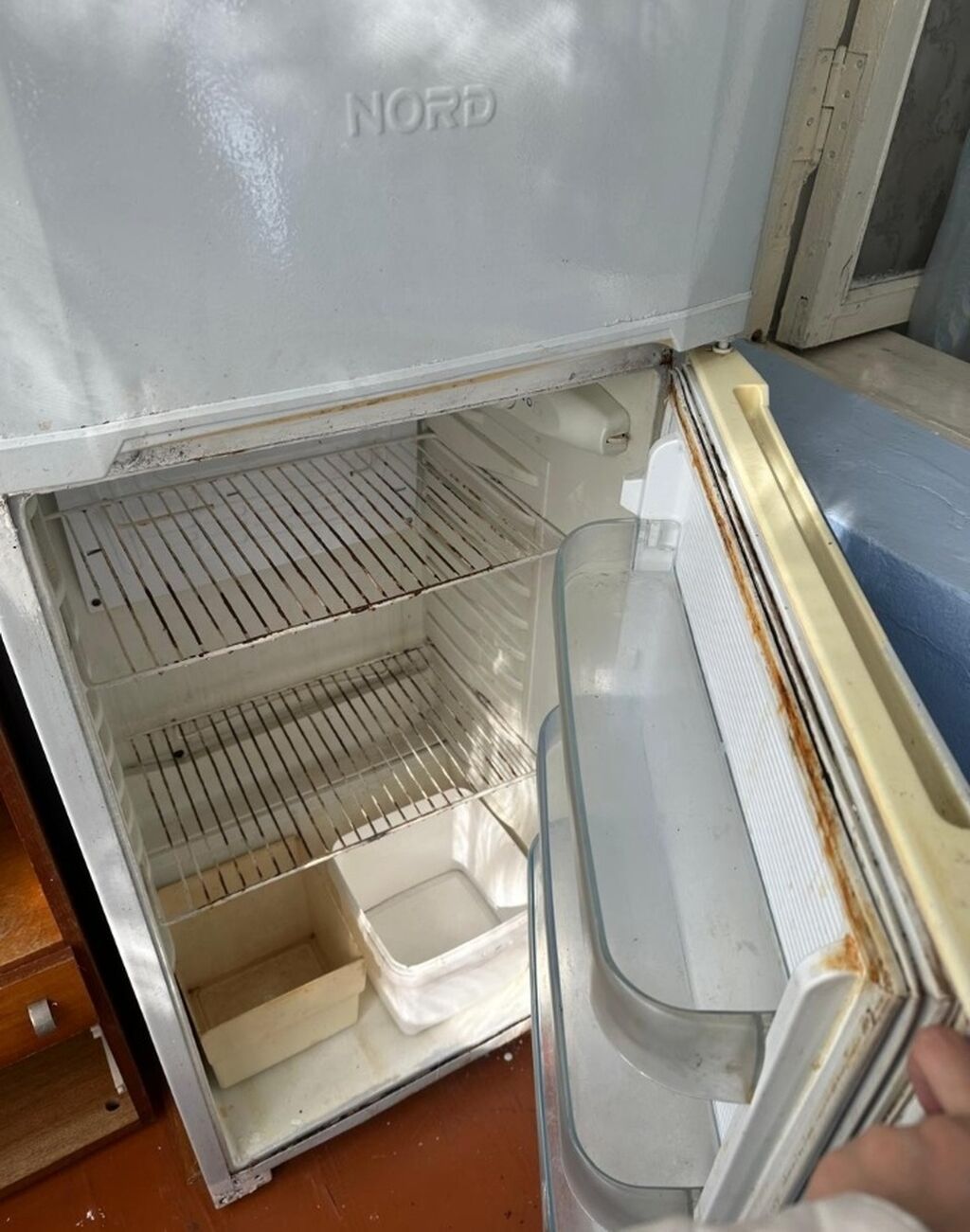 İşlənmiş 2 qapılı Nord Soyuducu Satılır, rəng - Ağ, Təkərli — Soyuducular, Bakı (3)