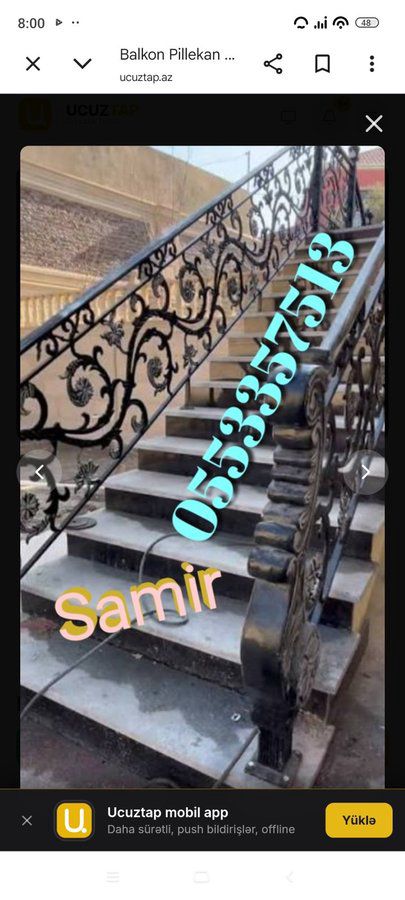 Meherccer Balkon Pillekan Brend model — Təmir və inşaat, Bakı (9)