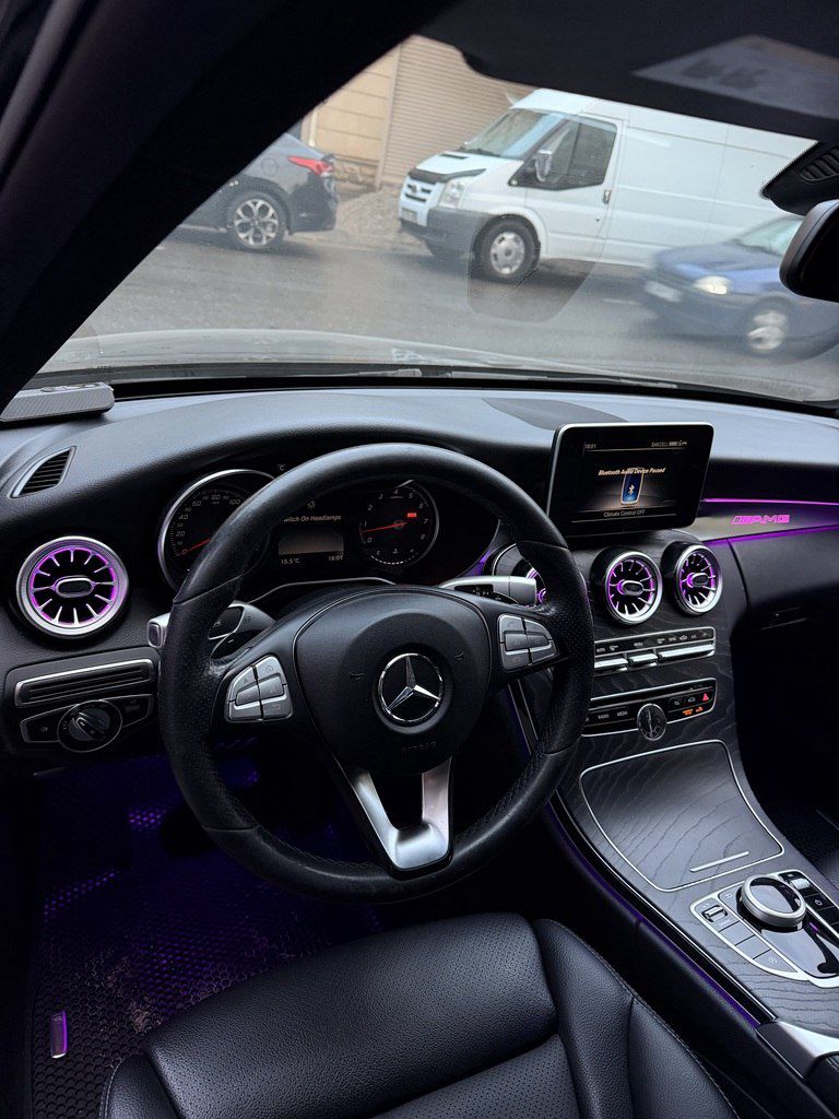 Mercedes C 300, 2.0 L, 2018 il, 124 500 km 88-BX-805 — Avtomobillər, Bakı (12)
