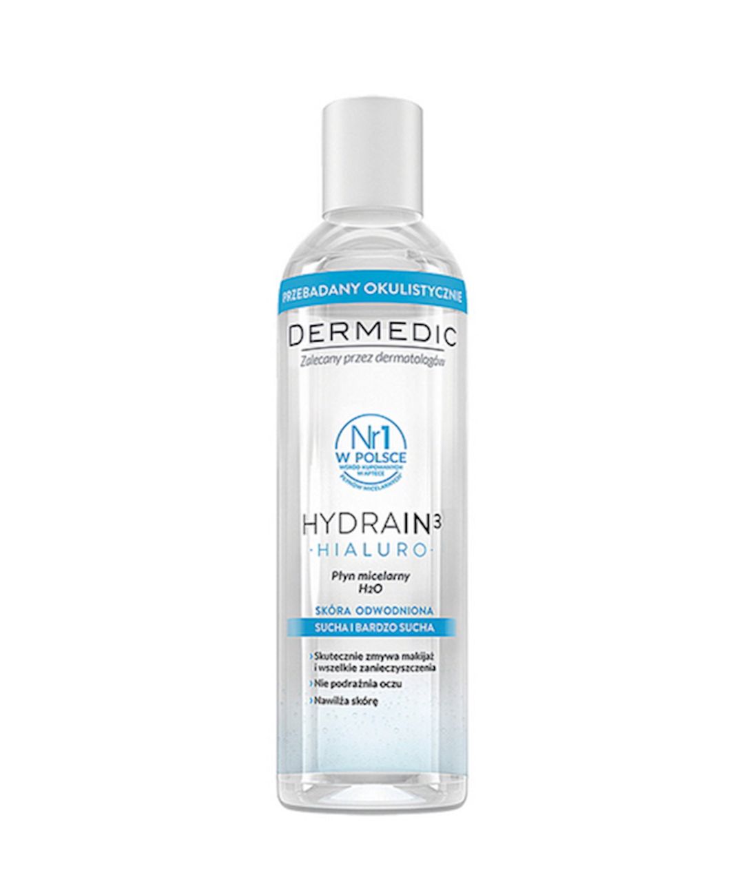 Misellyar suyu Dermedic Hydrain3 Hialuro H2O 200 ml — Mallar, Bakı