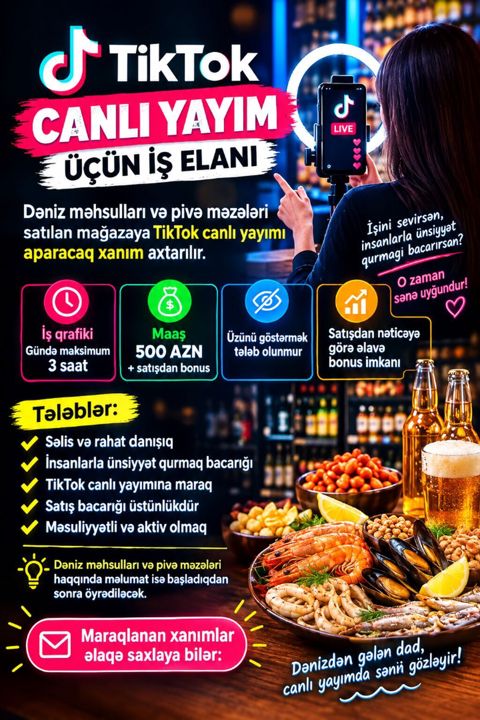 SMM menecer tələb olunur, İstənilən yaş, Təcrübəsiz — 500 ₼ · Bakı · Marketing, reklam, PR SMM menecer tələb olunur, İstənilən yaş, Təcrübəsiz — Bakı